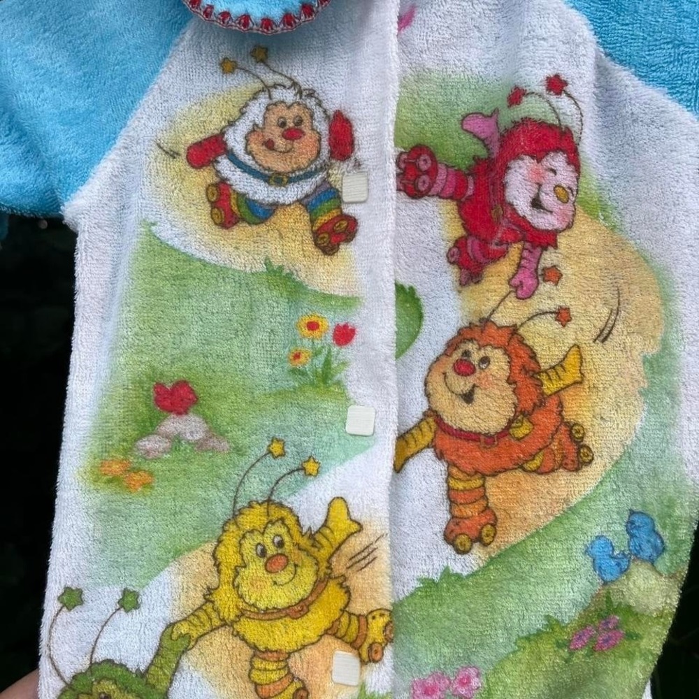 RARE 80s rainbow brite buddy blue infant sleeper - Picture 4 of 6